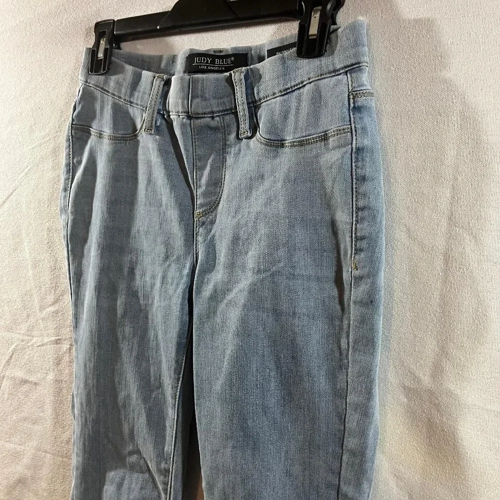 Judy Blue Womens Skinny Fit Pull On Jeans Light Wash High Rise Jeggings 5/27 - Picture 2 of 7